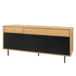 Dressoir Lomborg eikenhout / mat zwart