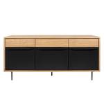 Dressoir Lomborg eikenhout / mat zwart