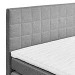 Boxspringbett Harvi Webstoff - Webstoff Saba: Hellgrau - 120 x 200cm