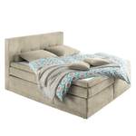 Boxspringbett Belesar (inkl. Topper) Webstoff - Sand