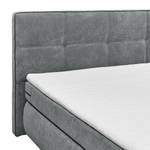 Boxspringbett Surribas Webstoff - Taubengrau - Taubengrau - Viscoschaum