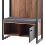 Armoire de vestibule Marton Imitation chêne Stirling / Anthracite clair