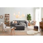 3-Sitzer Sofa LORALAI Cord - Cordstoff Lola: Grau