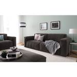 3-Sitzer Sofa LORALAI Samt Ravi: Graubraun