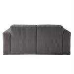 2-Sitzer Sofa LORALAI Cord - Cordstoff Lola: Grau