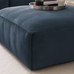 Gestoffeerde hocker LORALAI Velours Ravi: Donkerblauw