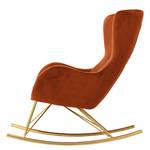 Rocking chair Skamby Velours - Terre cuite