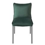 Chaises capitonnées Vail (lot de 2) Velours/ Métal - Vert