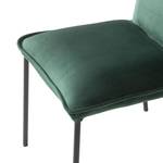 Chaises capitonnées Vail (lot de 2) Velours/ Métal - Vert