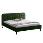 Letto imbottito Klink III 140 x 200 cm - Verde scuro - Verde scuro - 140 x 200cm