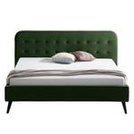 Letto imbottito Klink III 140 x 200 cm - Verde scuro - Verde scuro - 140 x 200cm