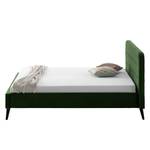 Letto imbottito Klink III 140 x 200 cm - Verde scuro - Verde scuro - 140 x 200cm