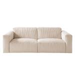 Polstergarnitur 3-2-Hocker LORALAI Cord - Cordstoff Lola: Creme