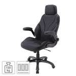 Fauteuil de direction Aston Imitation cuir - Noir