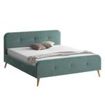 Polsterbett Klink Microfaser - Mint / Sand - Mint - 140 x 200cm