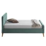 Letto imbottito Klink IV Microfibra - Menta/Sabbia - Mint - 140 x 200cm