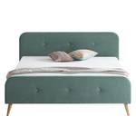 Polsterbett Klink Microfaser - Mint / Sand - Mint - 140 x 200cm