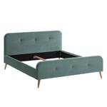 Polsterbett Klink Microfaser - Mint / Sand - Mint - 140 x 200cm