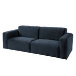 Bankstellen 3-, 2-zits, hocker LORALAI Fluweel - Velours Ravi: Donkerblauw