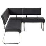 Banquette d'angle Marco Imitation cuir - Noir