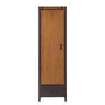 Armoire Manchester II Partiellement en acacia massif - Acacia / Anthracite - 61 cm (2 portes) - Largeur : 61 cm