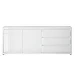 Sideboard Elmont Hochglanz Weiß - Höhe: 73 cm