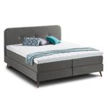 Boxspringbett Klink Webstoff - Anthrazit - 180 x 200cm