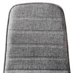 Gestoffeerde stoelen Burghead (2-delige geweven stof/massief essenhout - grijs/essenhout