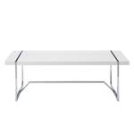 Table basse Leira Blanc brillant / Chrome