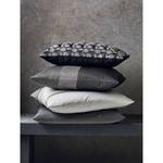 Coussin Rayon Tissu - Noir / Platine