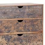 Dressoir Pailo massief mangohout/metaal - mangohout/blauw