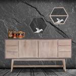 Sideboard Karis Mango massiv - Grau / Mango