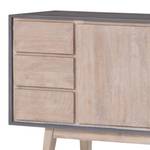 Dressoir Karis massief mangohout - grijs/mangohout