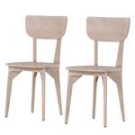 Eetkamerstoelen Karis (2er-Set) (2-delige set) - massief mangohout - mangohout