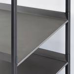 Garderobe Elkhart Metall - Schwarz / Grau