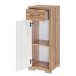 Armoire midi Soko Marron - Blanc - Bois manufacturé - 35 x 95 x 33 cm