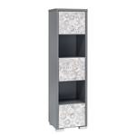 Armoire colonne Levi Gris clair / Blanc