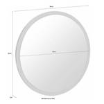 Miroir Sunny Gris - Bois manufacturé - 60 x 60 x 3 cm