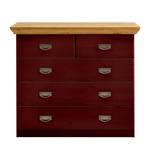 Dressoir Bergen III massief grenenhout - Rood grenenhout/Loogkleurig grenenhout