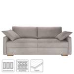 Canapé convertible boxspring Runcorn Aspect cuir vieilli - Beige chaud