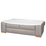 Boxspring-Schlafsofa Mandeville Antiklederlook - Warmes Beige