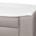 Boxspring-Schlafsofa Mandeville Antiklederlook - Warmes Beige