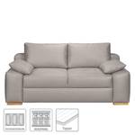 Boxspring-Schlafsofa Mandeville Antiklederlook - Warmes Beige