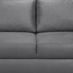 Boxspring-Schlafsofa Mandeville Antiklederlook - Graphit