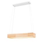 LED-hanglamp Muuko Bruin - Plastic - Massief hout - 60 x 130 x 20 cm