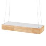 LED-Pendelleuchte Muuko Braun - Kunststoff - Massivholz - 60 x 130 x 20 cm