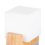 Applique Letku Blanc - Verre - Bois/Imitation - 18 x 18 x 12 cm