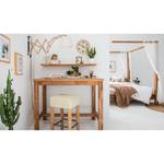 Wandlamp Rapola Wit - Textiel - Hout - 94 x 37 x 25 cm