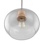 Hanglamp Illo Glas - Massief hout - Hoogte: 25 cm