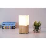 Lampe Topeno Blanc - Textile - Bois/Imitation - 11 x 25 x 11 cm